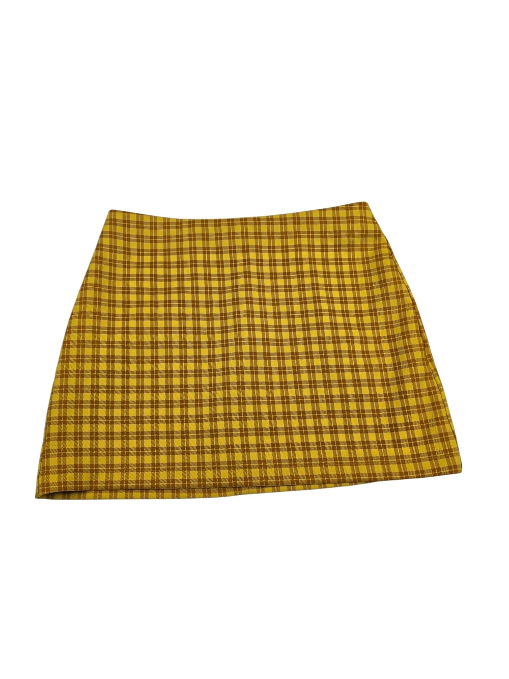 Urban Outfitters Yellow Plaid Mini‎ Skirt